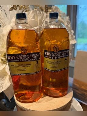 Lot of 2 L'OCCITANE Verbena Liquid Soap Refill 16.9 fl oz NEW